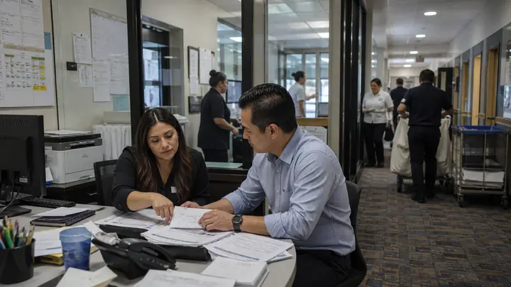 Workplace team planning HR operations in Nevada