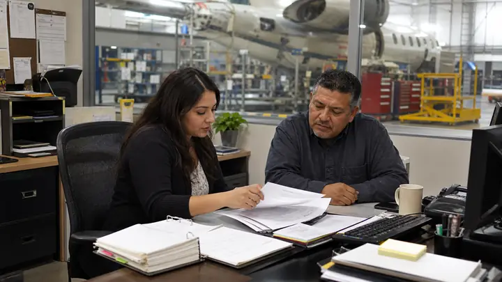Workplace team planning HR operations in New Mexico