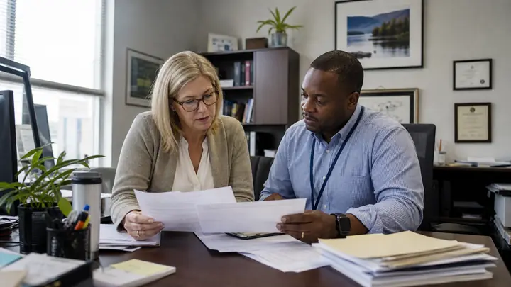 Workplace team planning HR operations in Virginia