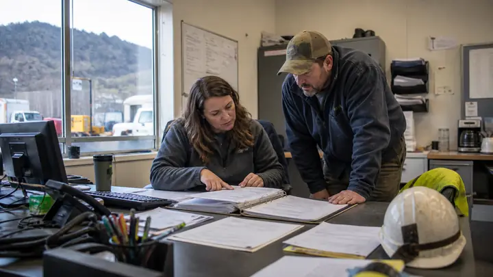 Workplace team planning HR operations in West Virginia